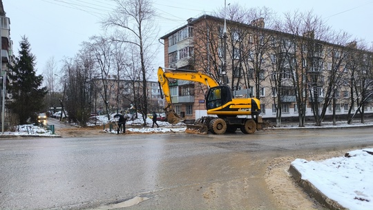 Теплотрасса всё ещё не готова. 
# 
Прошлой зимой в подмосковном микрорайоне Климовск (городской округ..