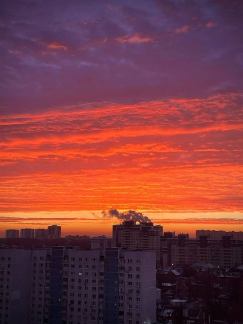 Рассвет сегодня. Доброе утро, Видное..