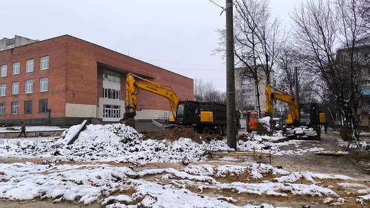 Теплотрасса всё ещё не готова. 
# 
Прошлой зимой в подмосковном микрорайоне Климовск (городской округ..