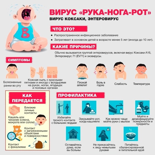 Вирус Коксаки передаётся через грязные руки, — врач🏥  Специалист исключила передачу патогена..