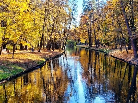 Яркая осень в парках..