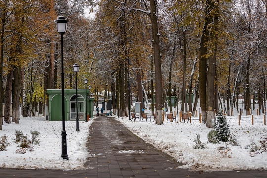 Алексей Гречушников  Немного снежного парка 🌨
город..