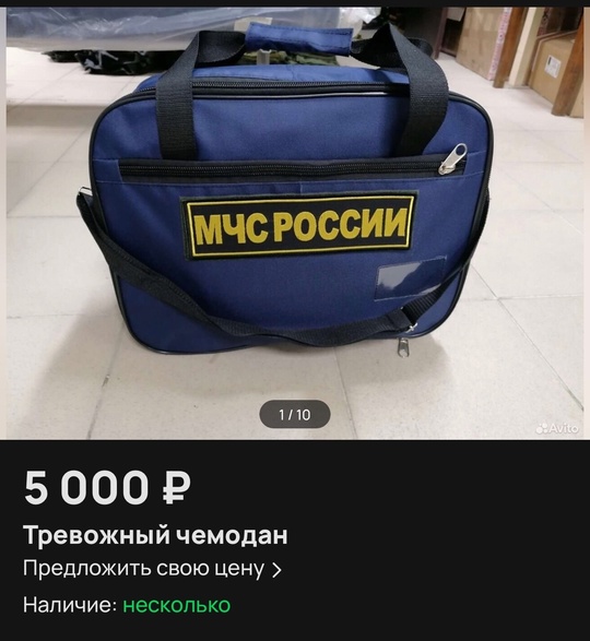 МЧС призвало граждан заранее собрать "тревожный чемоданчик" 👜  Об этом рассказало издание "Pоссийская..