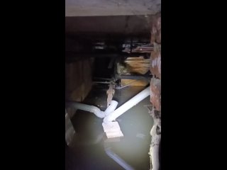 Показательное видео для УК НКС, по восстановлению герметичности водоотведения. И факт того, из-за чего,..