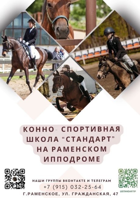 Добро пожаловать в Конно-спортивную школу «Стандарт» на базе Раменского Ипподрома! 🌟  Хотите, чтобы ваш..