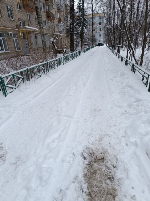 Пионерская 17 снег не убирают вообще , где дворники..