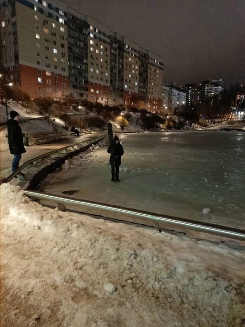 Опять детвора по льду гуляет… 
Родители, проведите беседы со..