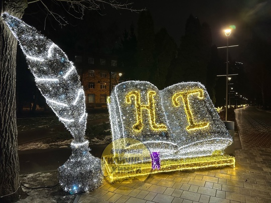 В парке Толстого установили ещё один новогодний арт-объект! С НГ..