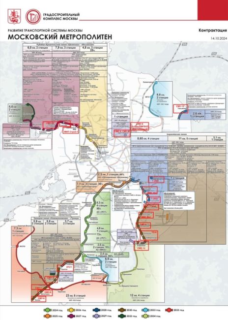 🚇Схема развития московского метрополитена до 2035 года. В Красногорске 4 станции метро. Сохрани для..