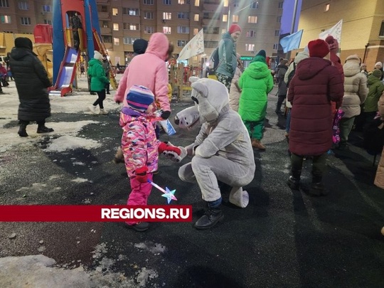 Праздники для детей проводят с музыкой и играми во дворах Мытищ  Жители Мытищ широко отметили Новый год и..