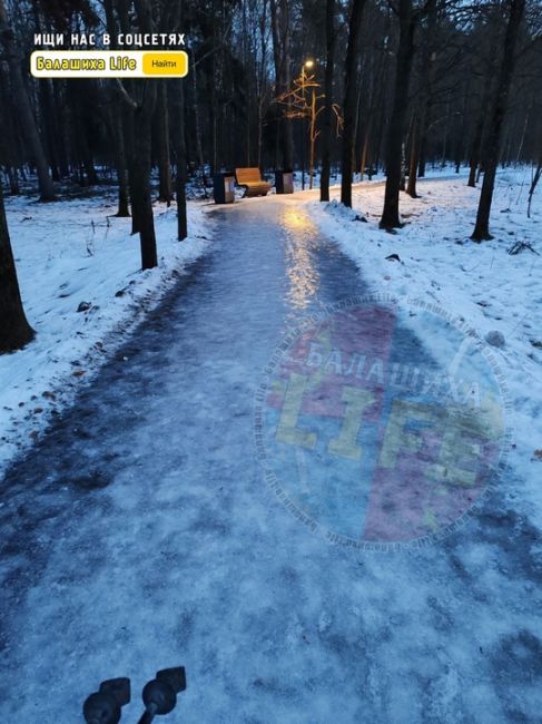 А вы слышали, что в Ольгинском парке открыли новый каток? Пешеходные дорожки все залиты, народу никого. Так..