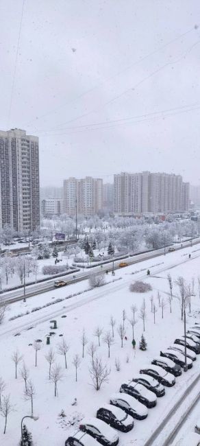 ❄Панорама за окном в Москве в канун Нового года и в восьмой день после..