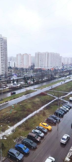 ❄Панорама за окном в Москве в канун Нового года и в восьмой день после..