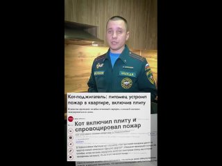 ⚡ Коты могут быть поджигателями — это наглядно показал сммщик МЧС из Сибири. 
Коту «Оскара» за лучшую..