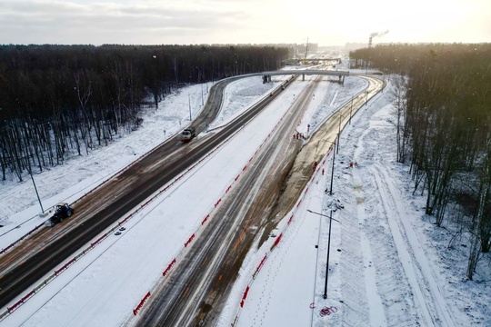 🚘Первый участок Южно-Лыткаринской автодороги (ЮЛА) — открыт! Это развязка на пересечении с М-2 «Крым» и..