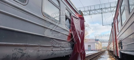 🚆 Пострадавший хвостовой вагон ЭД4М-0359 отбуксирован в депо..