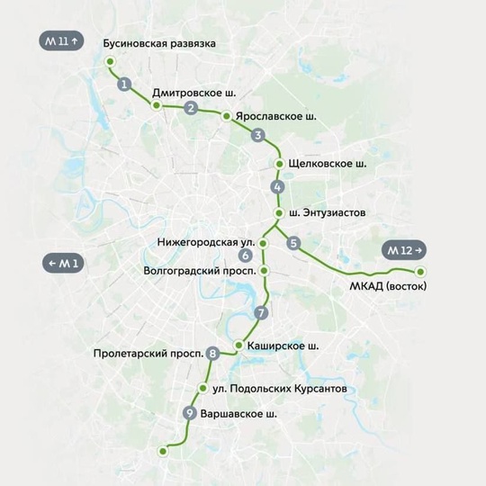 Дорога от М-11 на восток и юг Москвы (МСД) стала платной 
С сегодняшнего дня проезд по МСД будет платным по..