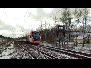 «Иволги» сегодня проходили обкатку вдоль Ярославского направления  Чудо поезд на станциях «Бахчиванджи»..