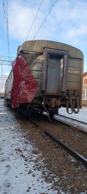 🚆 Пострадавший хвостовой вагон ЭД4М-0359 отбуксирован в депо..